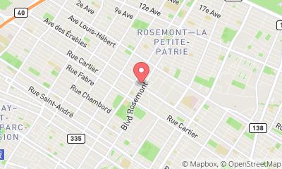 map, Veterinary Clinic & Delorimier Rosemont