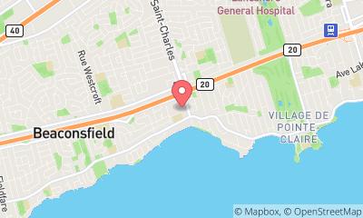 map, Beaconsfield Flora - local florist at Montreal West Island