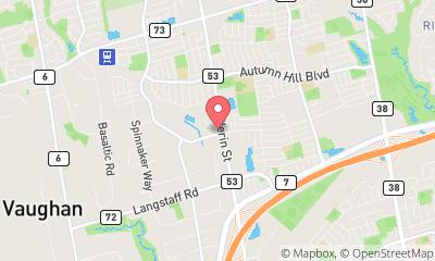 map, Daniel Brown Law - Vaughan Criminal Lawyers