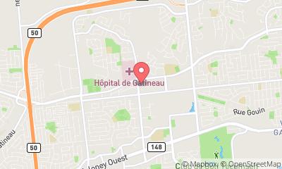 map, Clinique podiatrique de l’Outaouais